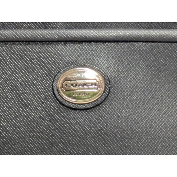 Coach Peyton Jordan Satchel Bag Black Saffiano Leather - Picture 7 of 9